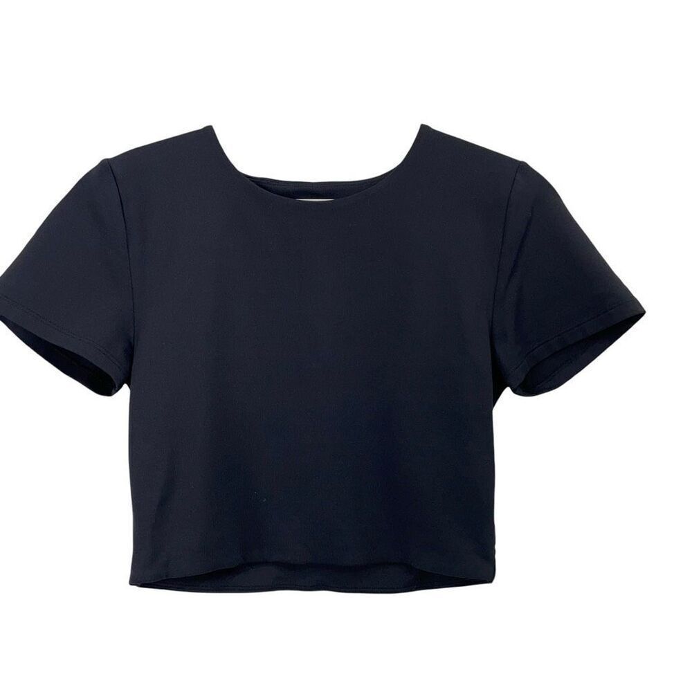 Aritzia Babaton black cropped‎ top Size M